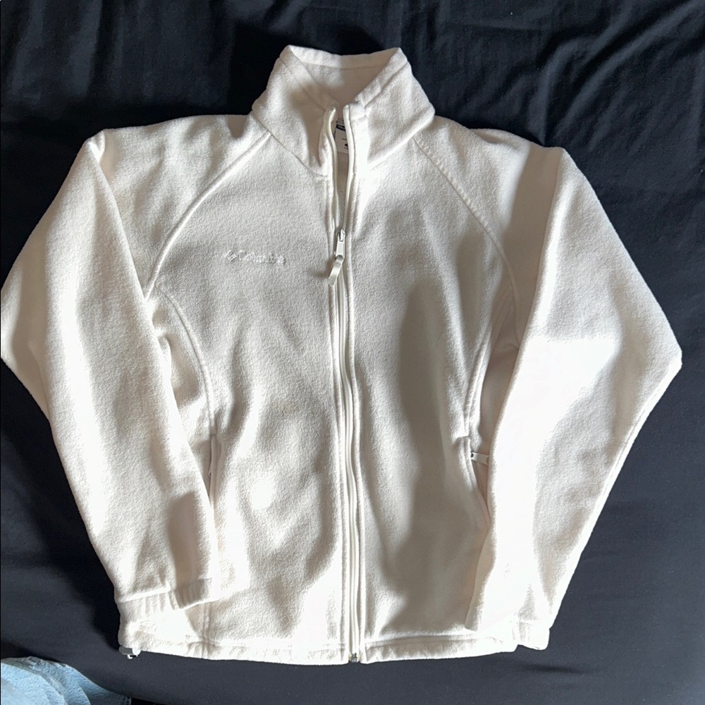 Columbia Women's White Full-Zip Fleece Jacket